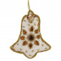 náhled Textilní ozdoba zvoneček s korálkami GD DESIGN