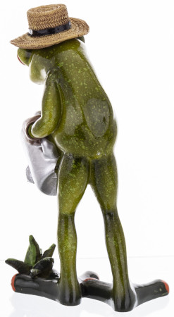 detail Dekoračná figúrka žaby záhradníka GD DESIGN
