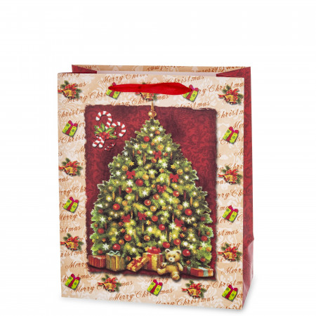 detail Darčeková taška vianočná so stromčekom GD DESIGN