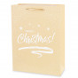 náhled Zlatá vianočná taška Christmas 40 cm GD DESIGN