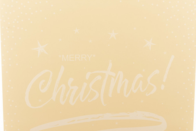 detail Zlatá vianočná taška Christmas 40 cm GD DESIGN