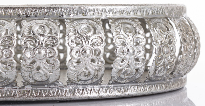detail Podnos oválný stříbrný sada 2 ks GD DESIGN