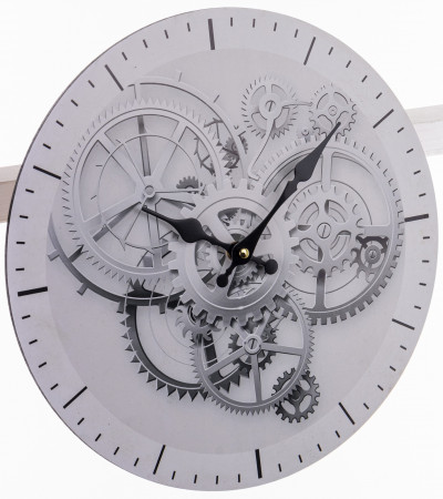 detail Nástěnné hodiny bílé GD DESIGN