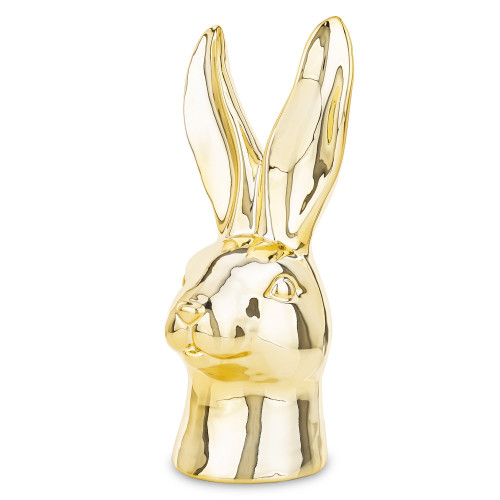 Dekorácia busta zlatého králika