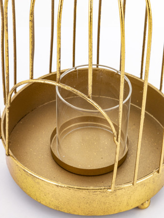 detail Dekoratívna zlatá klietka GD DESIGN