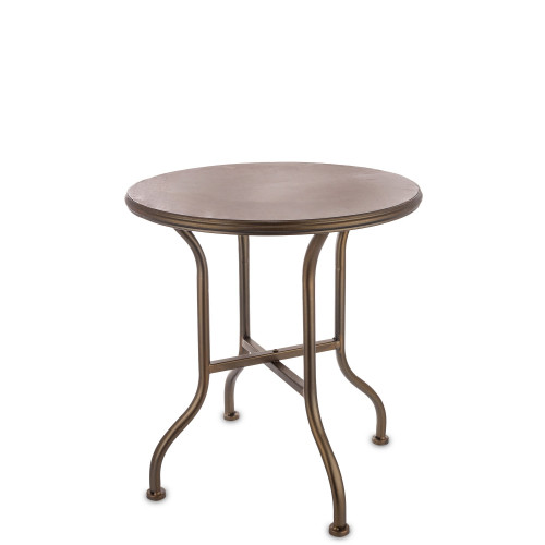 Kovový okrúhly stôl