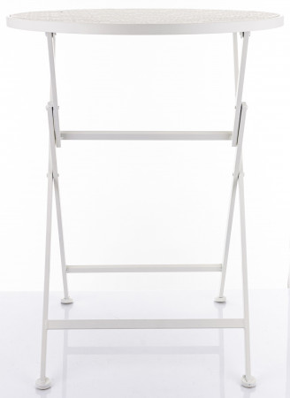 detail Skládací stolek kulatý bílý GD DESIGN
