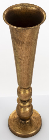 detail Váza vysoká kovová zlatá GD DESIGN