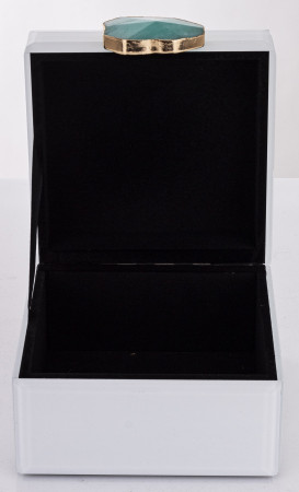 detail Elegantná biela krabička na bižutériu GD DESIGN