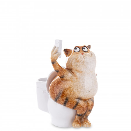detail Figúrka mačka na toalete GD DESIGN