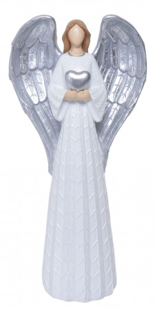 detail Velký anděl se stříbrným srdcem GD DESIGN
