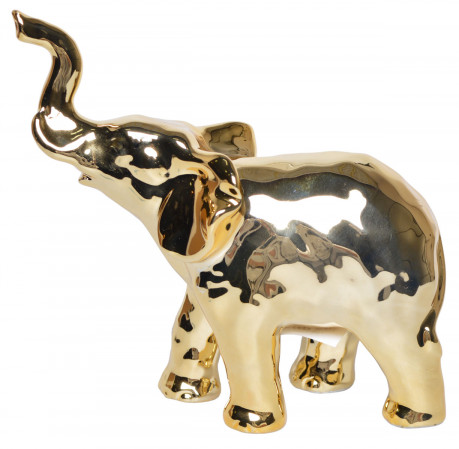 detail Keramický slon zlatý GD DESIGN