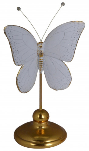 Motýľ na zlatom podstavci 23 cm