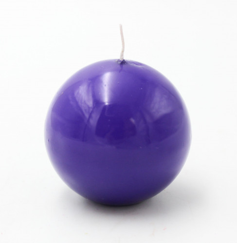 Sviečka fialová guľa lak