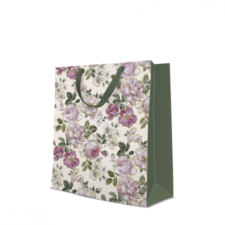 detail Darčeková taška s kvetmi 33,5 cm GD DESIGN