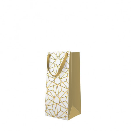 detail Dárková taška se zlatými vzory 22 cm GD DESIGN