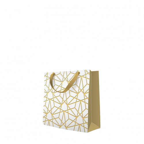 Darčeková taška zlatá mozaika