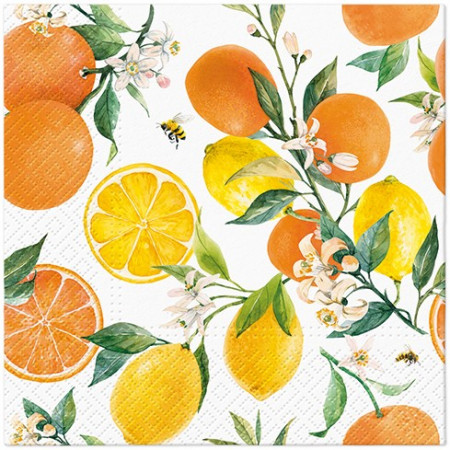 detail Servítky citrusové plody GD DESIGN