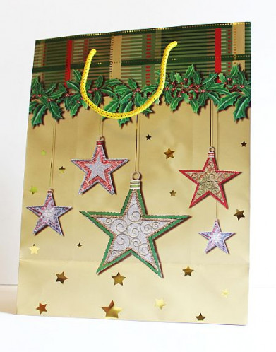 Vianočná taška s hviezdami