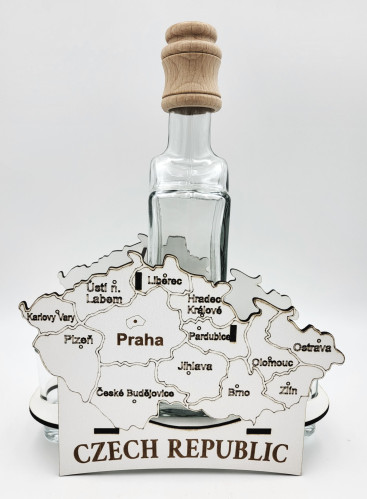 Darčekový set karafa s pohárikmi mapa