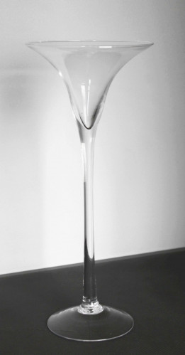 Sklenený svietnik čaša 40 cm 15-822