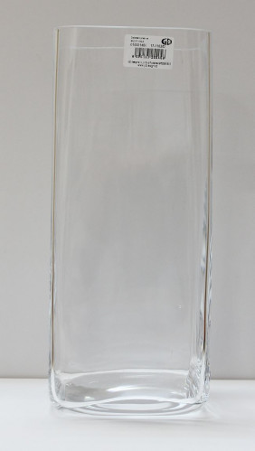 Hranatá skleněná váza