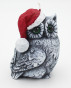 náhled Sviečka vianočná sova ľavá sivá  GD DESIGN